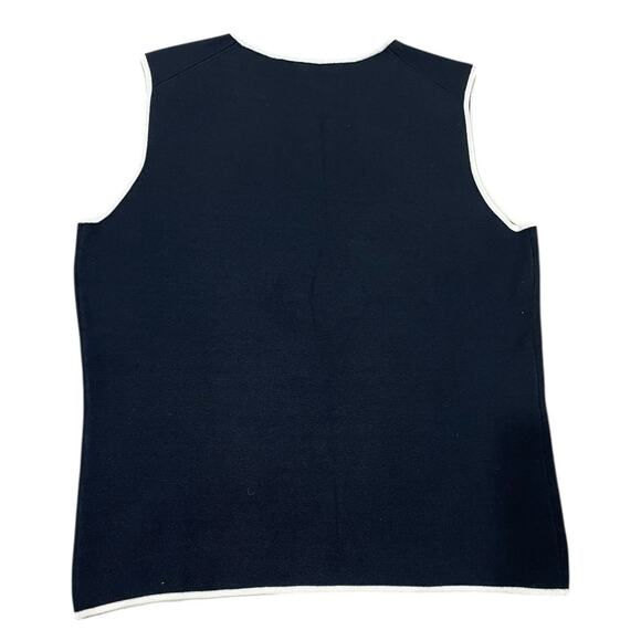 Vintage Belford Saks Fifth Avenue 90s Y2K Silk Blend Tank Womens M Top Black - Picture 3 of 5